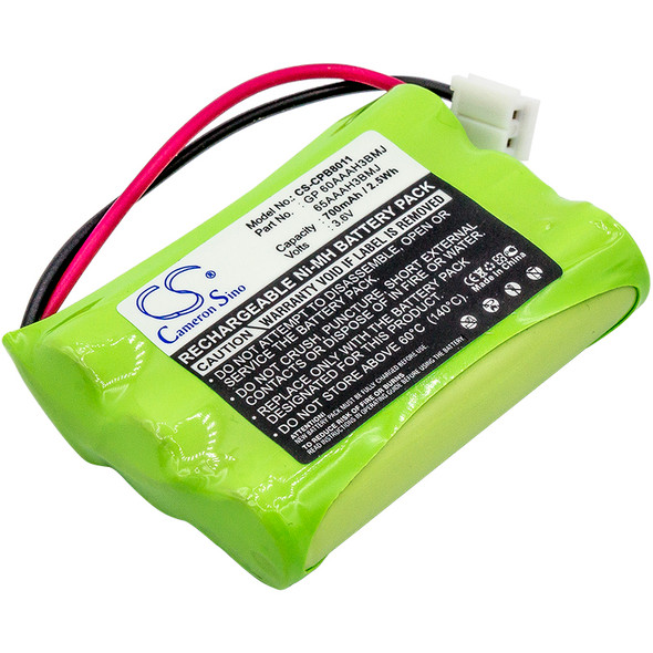 Battery for GP 0710 60AAAH3BMJ Vtech 80-1323-00-00