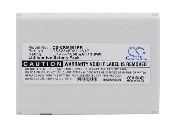 Battery for CriticalResponse M1501 REH-1501 CS523450AL 1S1P Pager CS-CRM501PR