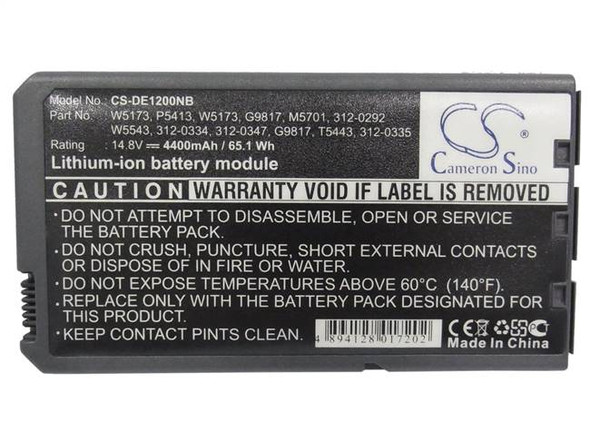 Battery for DELL Inspiron 1000 2200 Latitude 110L 312-0292 312-0326 312-0334