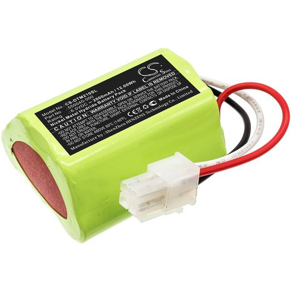 Battery for ONeil Microflash 2 550040-000 Portable Printer CS-DTM210SL 2000mAh