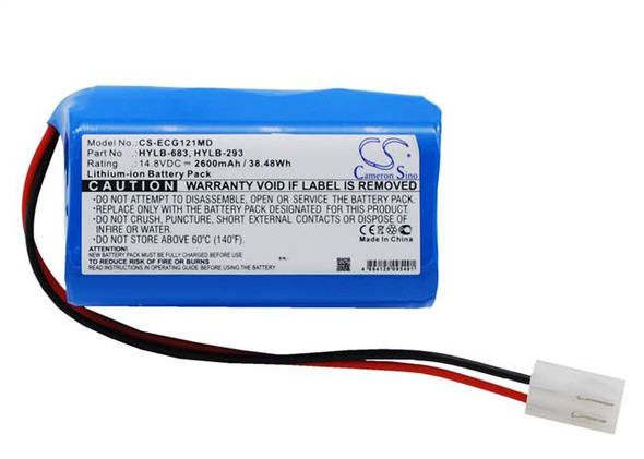 Battery for Biocare ECG-1200 ECG-1201 ECG-1210 HYLB-293 HYLB-683 CS-ECG121MD