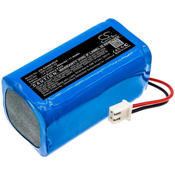 Battery for Ecovacs W830 W830-RD W830S W836 W850 W855 W930 W950 INR14500-3S