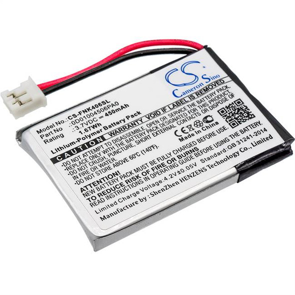 Battery for Franklin EST-4016 0D01004506PA0 Translator CS-FNK406SL 3.7v 450mAh