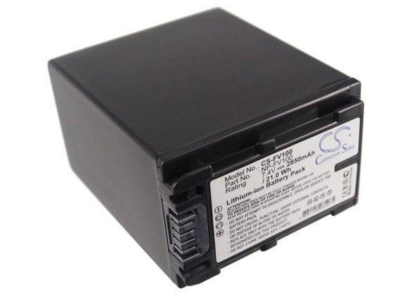 Battery for Sony DCR-SR100 DSLR-A330 HDR-CX110 HDR-XR150 NP-FV100 2850mA Decoded