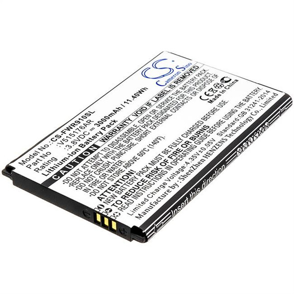 Battery for Franklin Wireless R910 V515176AR Hotspot CS-FWR910SL 3.8v 3000mAh