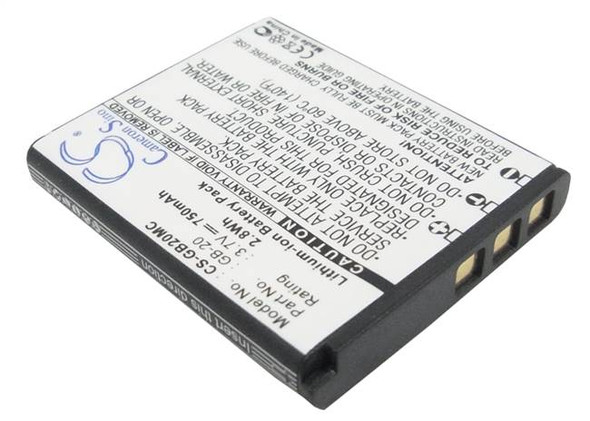 Battery for GE E840S G1 G2 G3 GB-20 Digital Camera CS-GB20MC 3.7v 750mAh Li-ion
