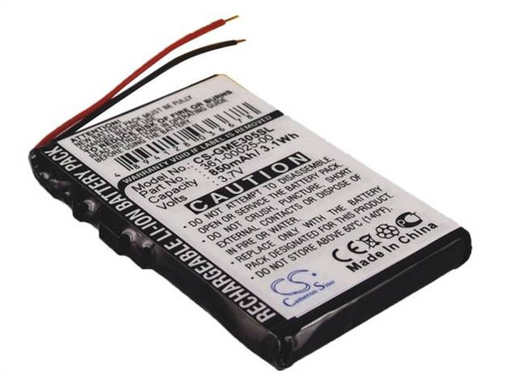 GPS Navigation Battery for Garmin 361-00025-00 Edge 305 CS-GME305SL 850mAh NEW