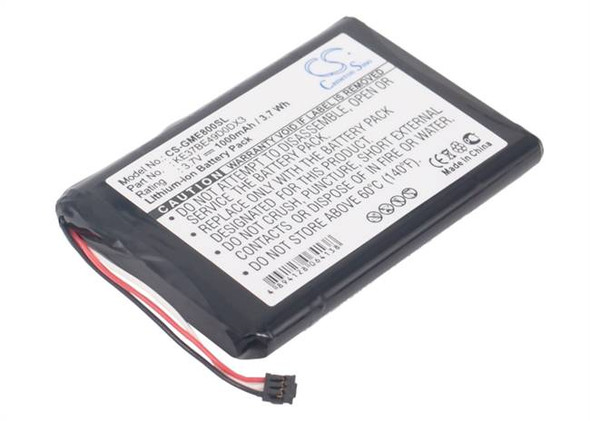 Battery for Garmin KE37BE49D0DX3 Edge 800 810 GPS Navigation CS-GME800SL 1000mAh