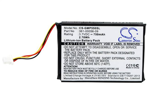 Battery for Garmin 361-00056-07 361-00056-09 010-11925-10 Drive 60 61 Pro 550