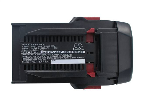 Battery for HILTI TE6-A Li TE6-A36 WSR36-A 2203932 418009 B36 B36V 36V 3000mAh