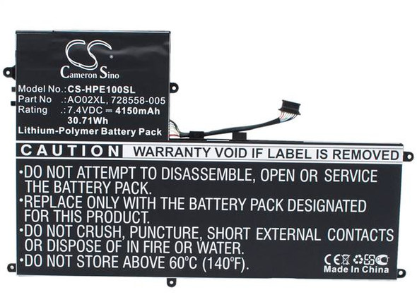 Battery for HP ElitePad 1000 J5N62UT 728250-421 728558-005 HSTNN-IB5Q HSTNN-LB5O