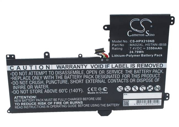 Battery for HP SlateBook 10 X2 10-H010NR TPN-Q127 MA02XL 722232-005 HSTNN-DB5B