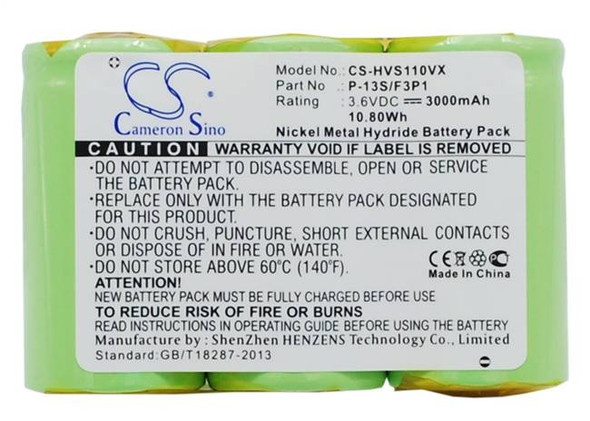 Battery for Hoover P-13S/F3P1 300 H-59139115 HANDVAC S1103 S1105 S1117-900 -981