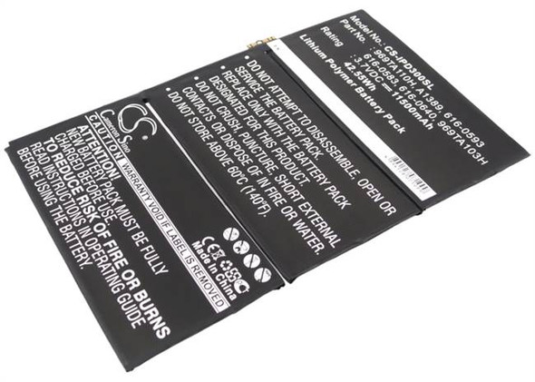 Battery for Apple iPad 3 HD 616-0586 616-0592 616-0593 616-0604 A1403A A1416