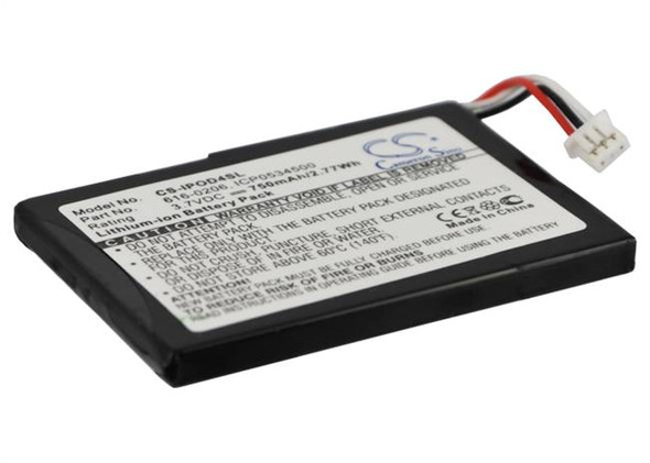 Battery for Apple iPOD 4th Gen 4 616-0183 616-0206 616-0215 ICP0534500 750mAh