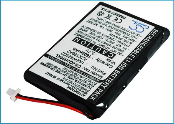 Battery for Garmin iQue 3200 3600 3600a BTI PW029123 1A2W423C2 A2X128A2 1600mAh