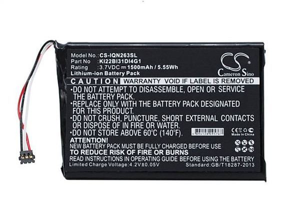 Battery for Garmin KI22BI31DI4G1 010-01188-02 2689LMT 6-inch Nuvi 2639LMT 1500mA