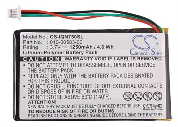 Battery for Garmin GPS 010-00583-00 Nuvi 750 755 755T CS-IQN750SL 3.7V 1250mAh
