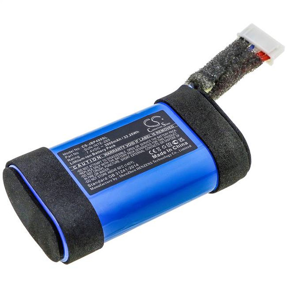 Battery for JBL PartyBox On-The-Go SUN-INTE-265 Speaker CS-JBP400SL 7.4v 3000mAh