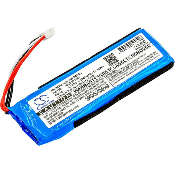 Speaker Battery for JBL GSP872693 P763098 03 Flip 3 JBLFLIP3GRAY 3.7V 3000mAh