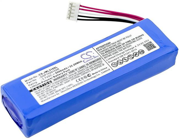 Battery for JBL GSP1029102R P763098 Charge 2 Plus 2+, Charge 3 2015 Version 3.7V