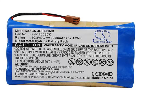 Battery for JMS Pump OT-701 9N-1200SCK CS-JSP701MD 10.8v 3000mAh 32.40Wh Ni-MH