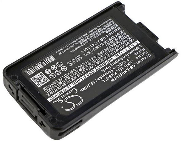 Battery for KENWOOD KNB-24L KNB-35L KNB-56N KNB-57L KNB-79LC NX-220 NX-320 1.4Ah