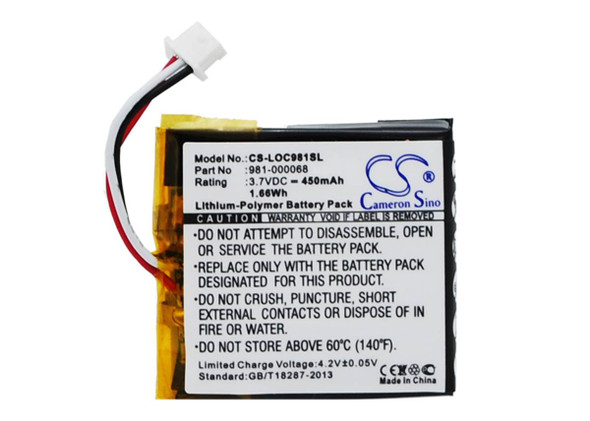 Battery for Logitech ClearChat Wireless Headset 981-000068 981-000069 981-000104