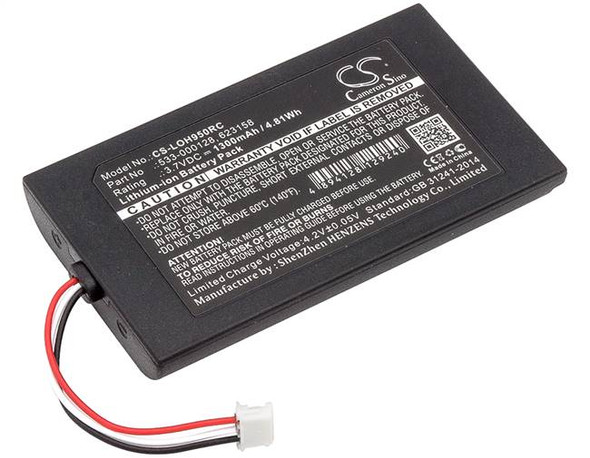 Battery for Logitech 533-000128 915-000257 915-000260 Elite Harmony Remote 950