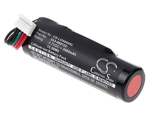 Battery for Logitech 533-000122 UE ROLL 2 UE Roll Ears Boom WS600 WS600BL 3400mA