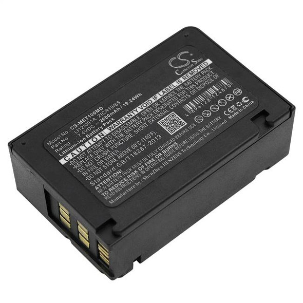 Battery for Mindray Beneview T1 2ICR19/65 LI12I001A LI12I002A CS-MET100MD 2600mA