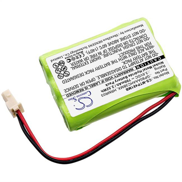 Battery for Motorola MBP481 MBP482 Fisher-Price J2457 M6163 TEL10160 HRMR03