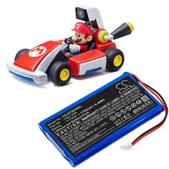 Battery for Nintendo Mario Kart Live Home Circuit HAC-038 Game CS-NTS038SL