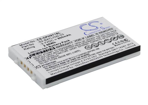 Battery for Opticon OPL-9712 OPL-9713 OPL-9723 OPL-9724 OPL-9725 OPL-9727 9728