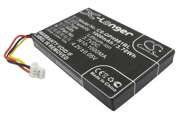 Battery for Opticon N10-1000MA OPL-9714 9715 OPL-9725 OPL-9727 OPL-9815 PHL-1300