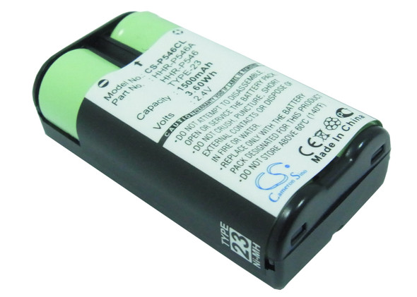 Battery for Panasonic HHR-P546 HHR-P546A TYPE 23 Radio Shack PC915 HCNN4005A