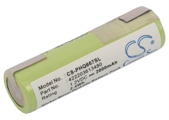 Battery for PHILIPS Wahl 422203613480 138-10584 93154-101 8550 Vision 180 PQ222