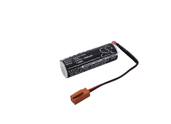 Battery for Mitsubishi ER6V C4 Toshiba ER14500 CS-PLC145SL 2000mAh Brown Plug