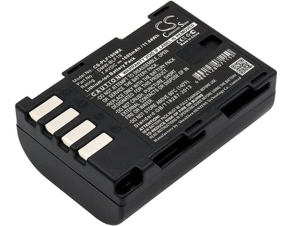 Battery for Panasonic Lumix DMC-GH3GK DMC-GH3H GH4 DMW-BLF19 DMW-BLF19E 1600mAh