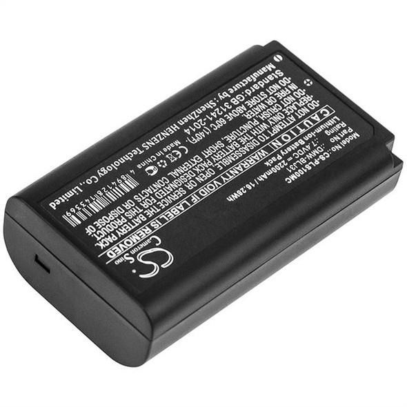 Battery for Panasonic Lumix S1 S1R DC-S1 DC-S1R DMW-BLJ31 DMW-BLJ31E 2200mAh