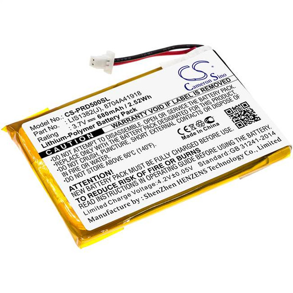 Battery for Sony Portable Reader PRS-500 PRS-505 PRS-700BC PRSA-CL1 LIS1382