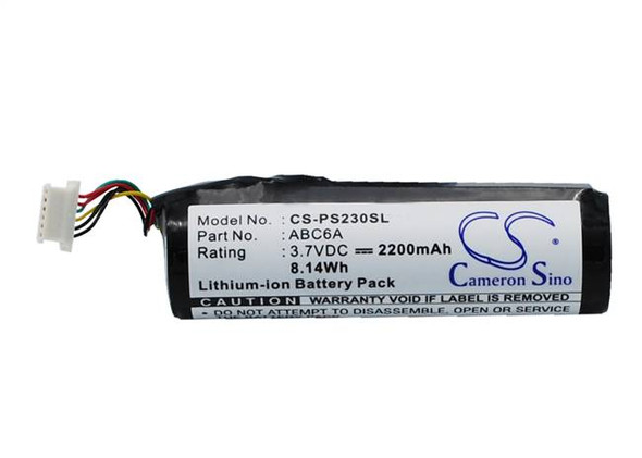 Battery for Philips PMC7230 PMC7230/17 ABC6A Media Player CS-PS230SL 3.7v 2200mA