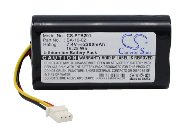 Battery for Citizen CMP-10 Mobile Thermal printer BA-10-02 CS-PTB201 2200mAh