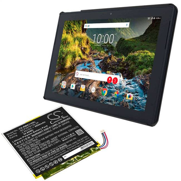 Battery for Verizon Ellipsis 10 HD inch 32GB 4G QTAXIA1 MLP2678135-2P Tablet