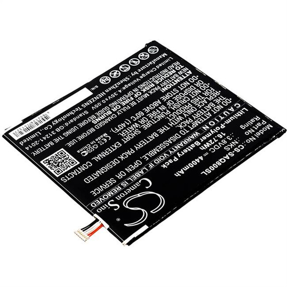 Battery for Sprint AQT80 Slate 8 80 8" ANSAQT80KT NKS Tablet CS-SAQ800SL 3.8v