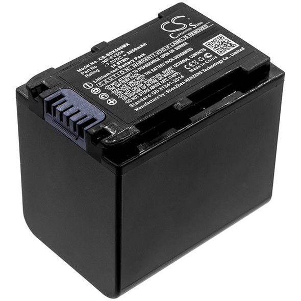Battery for Sony HDR-CX625 HDR-CX680 HDR-PJ620 NEX-VG30 NP-FV50A NPFV50A 2050mAh