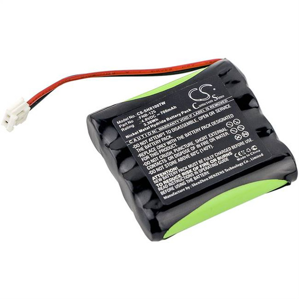 Two-Way Radio Battery for Standard Horizon FNB-125 HX100 CS-SHX100TW 4.8V 700mAh