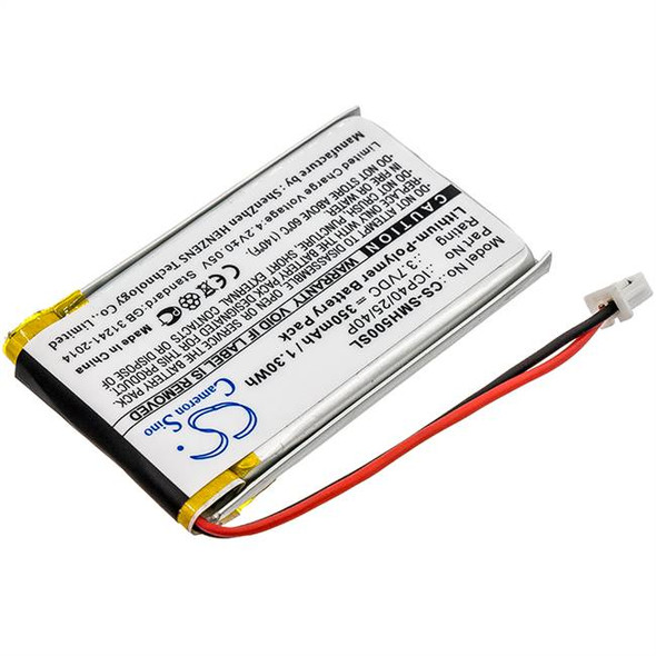 Battery for Sena ICP40/25/40P SMH-5 SMH5 Bluetooth Intercom CS-SMH500SL 350mAh