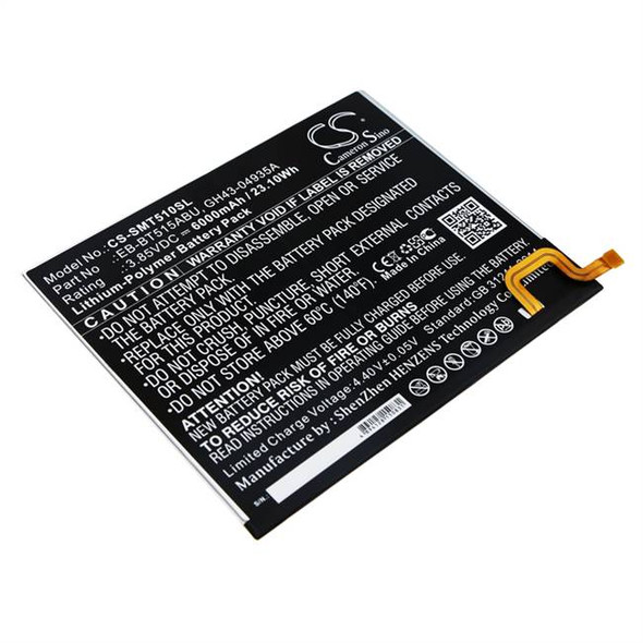 Battery for Samsung Galaxy Tab A 10.1 2019 SM-T510 T515 EB-BT515ABU GH43-04936A