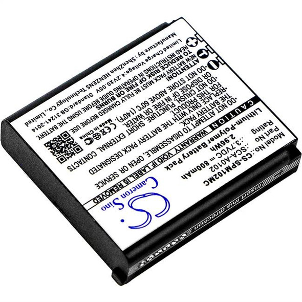 Battery for Sena Prism Bluetooth Action Camera S7A-SP15 SCA10 SCA-A0102 800mAh